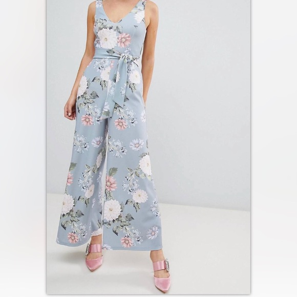 ASOS New Look floral jumpsuit size 6 - Picture 1 of 2